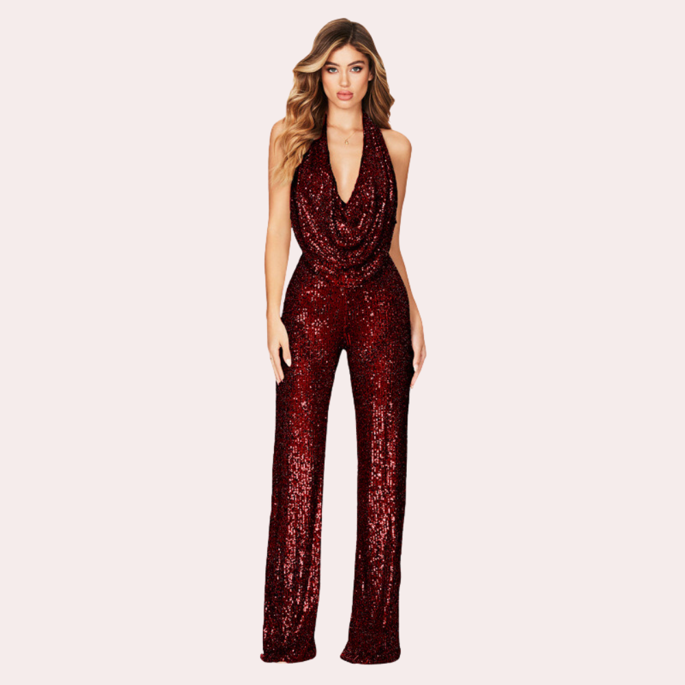 Eoghan - Stijlvolle jumpsuit met luxueuze glitters