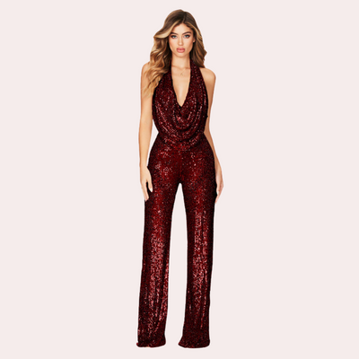 Eoghan - Stijlvolle jumpsuit met luxueuze glitters