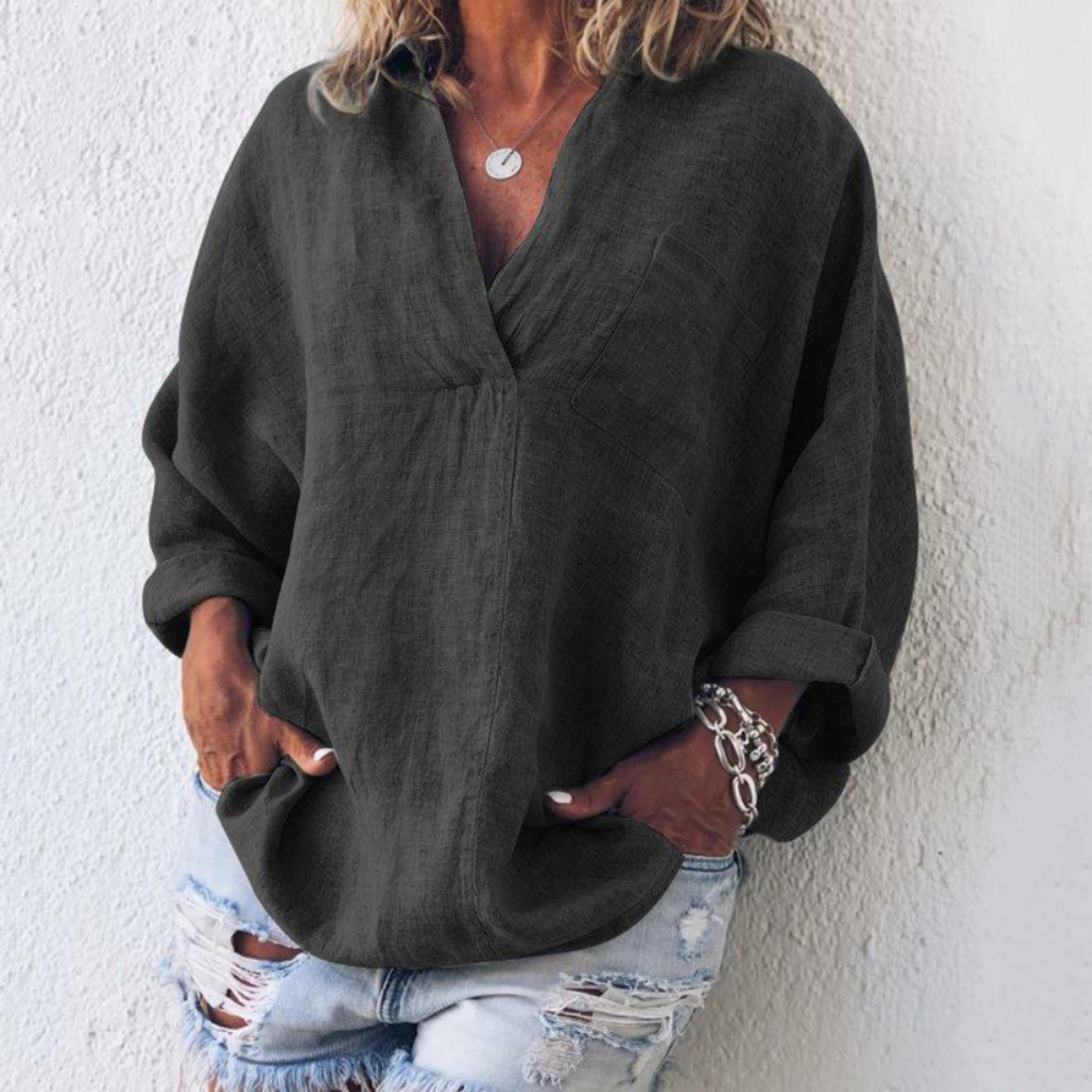 Brenda - Elegant comfort in een luxe oversized blouse