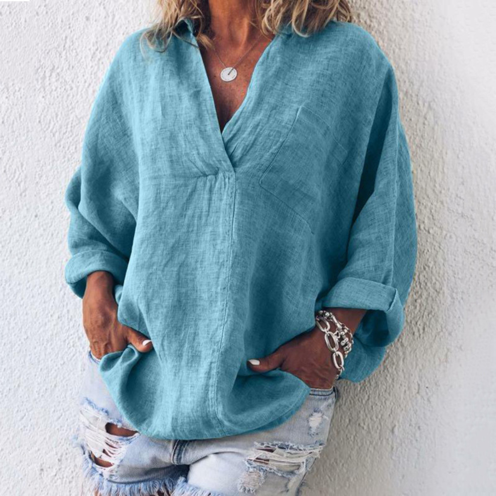 Brenda - Elegant comfort in een luxe oversized blouse