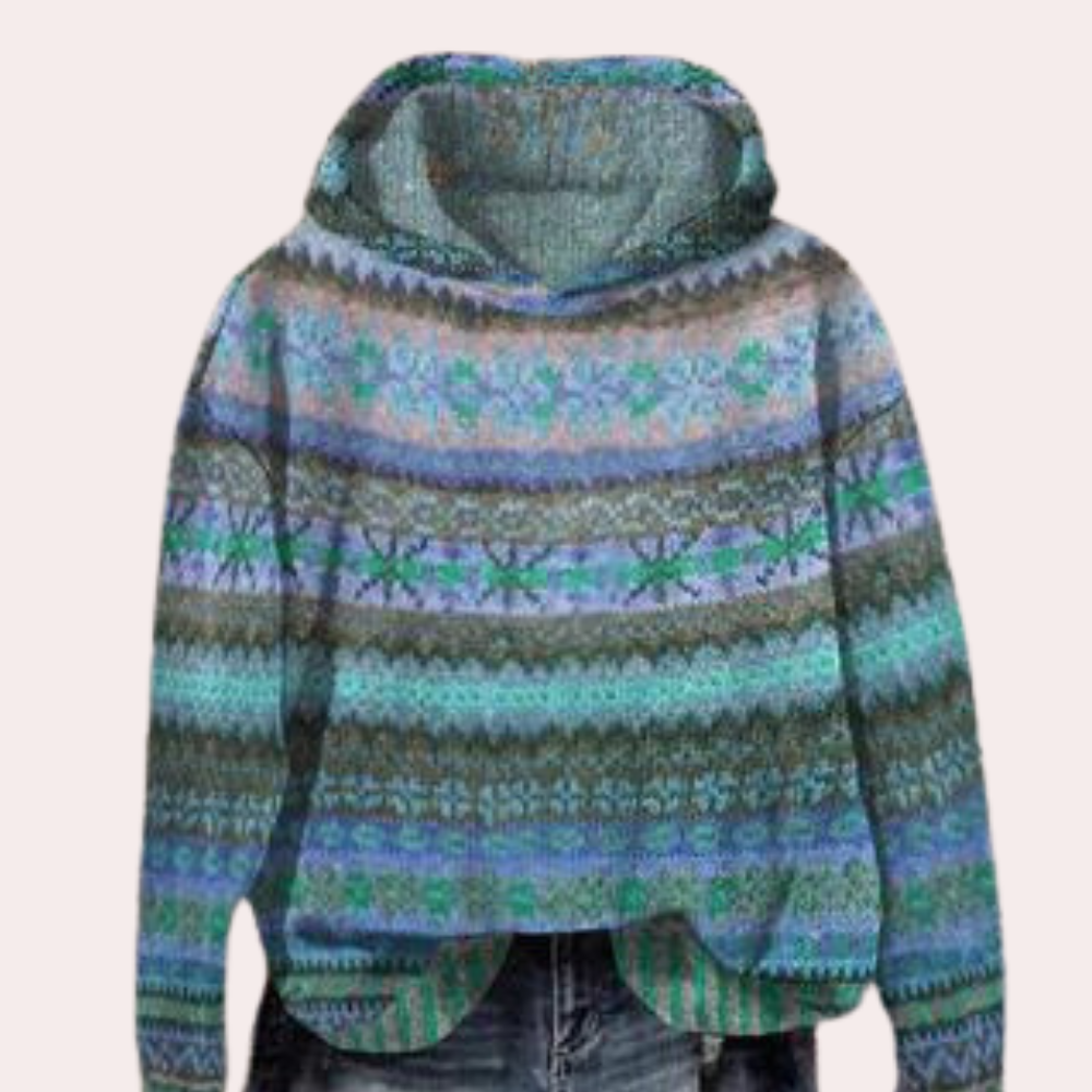 Hosie - Veelkleurig Vintage hoodie voor dames