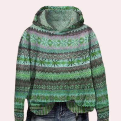 Hosie - Veelkleurig Vintage hoodie voor dames