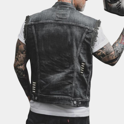 Yevgeny - Klassiek denim vest voor heren