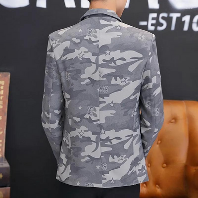 Claudiu - Modern Camouflage Kostuumjasje voor Mannen