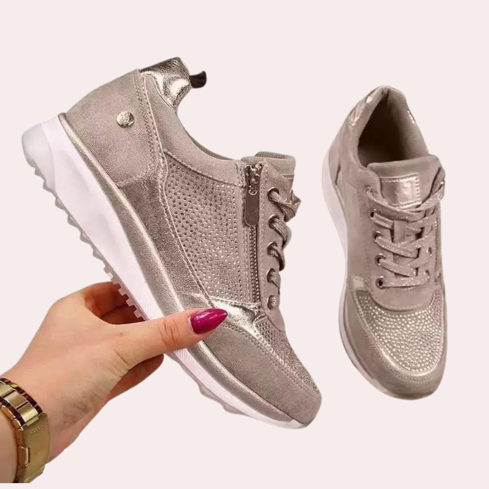 Rodica - Modieuze sneakers met rits voor dames