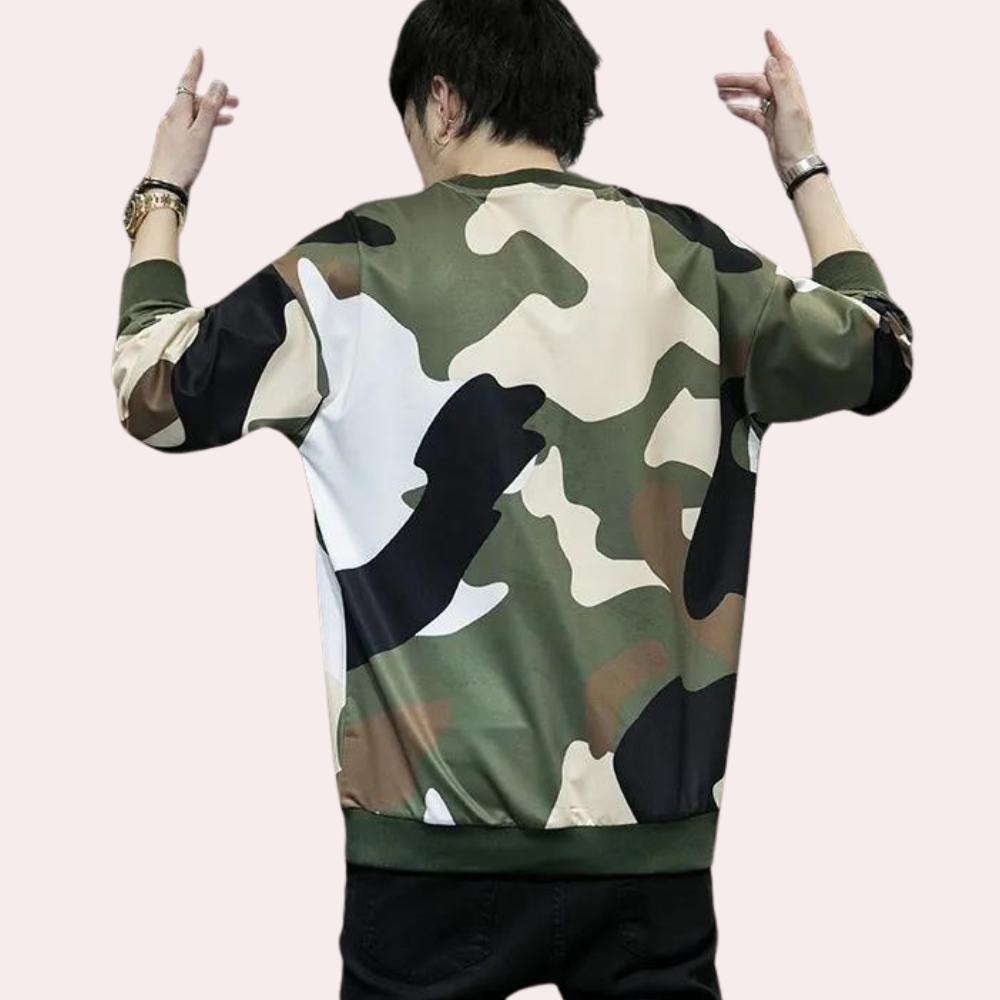 Beniamin - Trendy Camouflage Sweatshirt voor herer