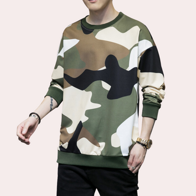 Beniamin - Trendy Camouflage Sweatshirt voor herer