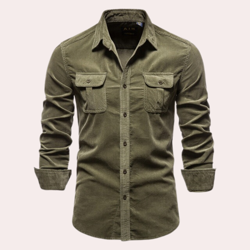 Miron - Elegante Corduroy Shirt voor Hem