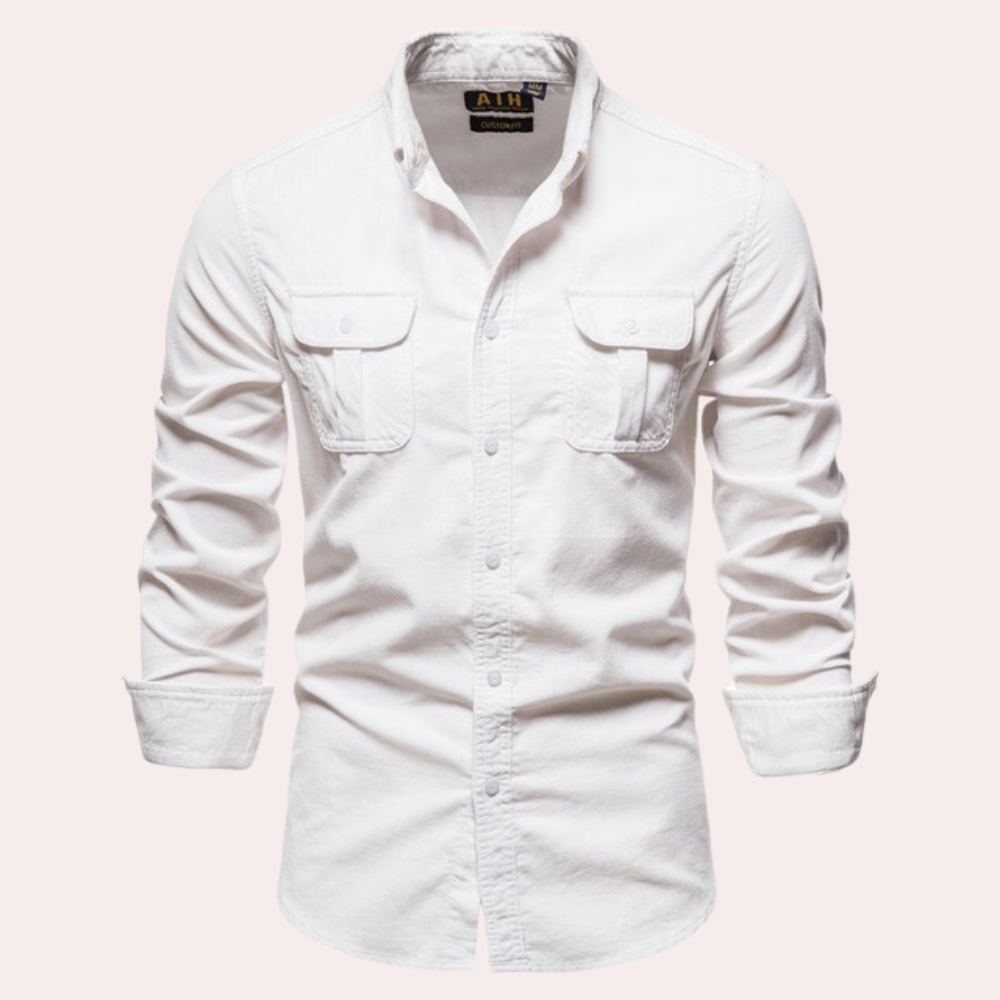 Miron - Elegante Corduroy Shirt voor Hem