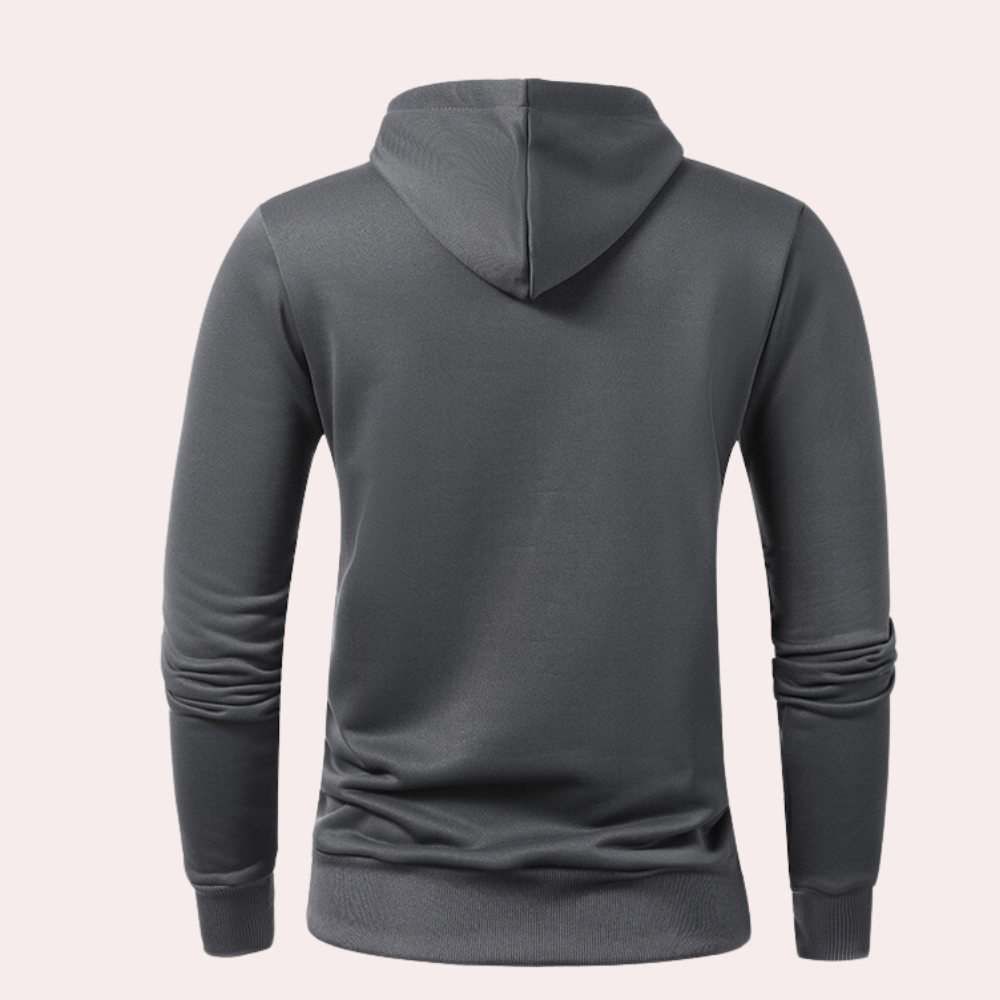 Nikita - Stijlvolle Half-Zip Hoodie voor Mannen