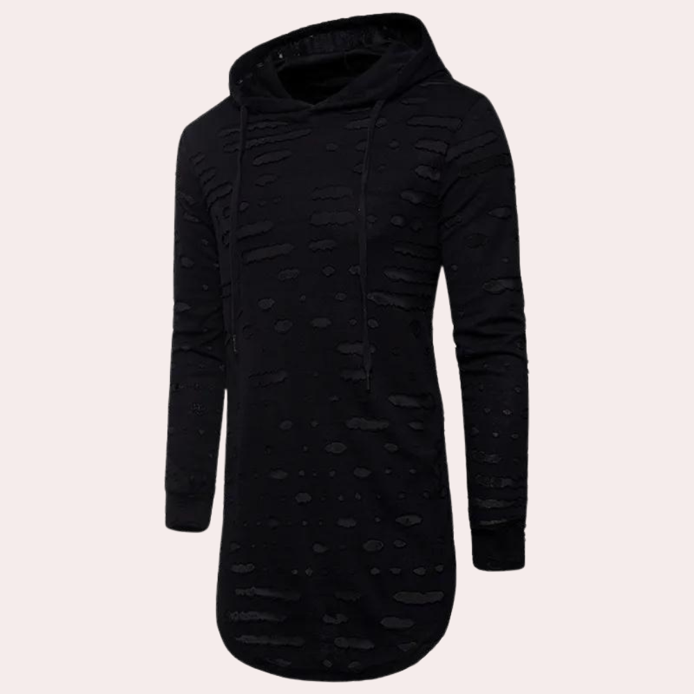 Pompiliu - Mid-Length Comfortabele Hoodie voor Mannen