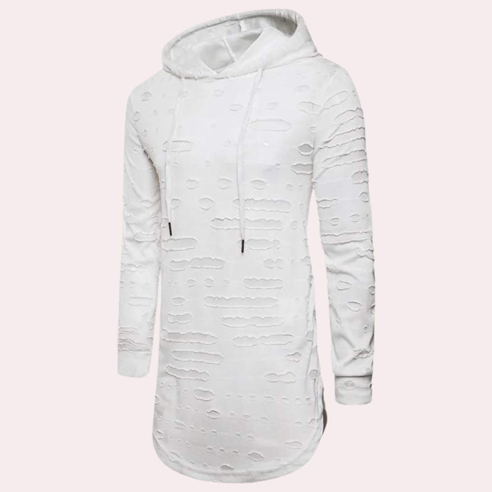 Pompiliu - Mid-Length Comfortabele Hoodie voor Mannen