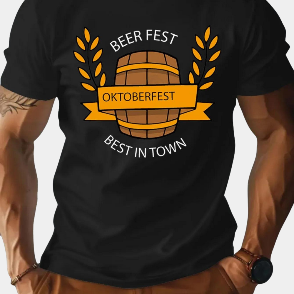 Aleksei - Oktoberfest T-shirt voor Heren Stijl en Comfort