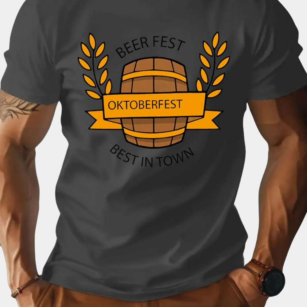 Aleksei - Oktoberfest T-shirt voor Heren Stijl en Comfort