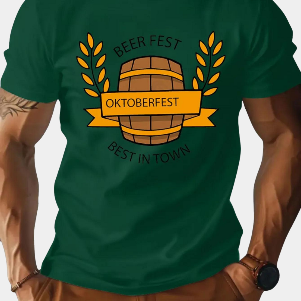 Aleksei - Oktoberfest T-shirt voor Heren Stijl en Comfort