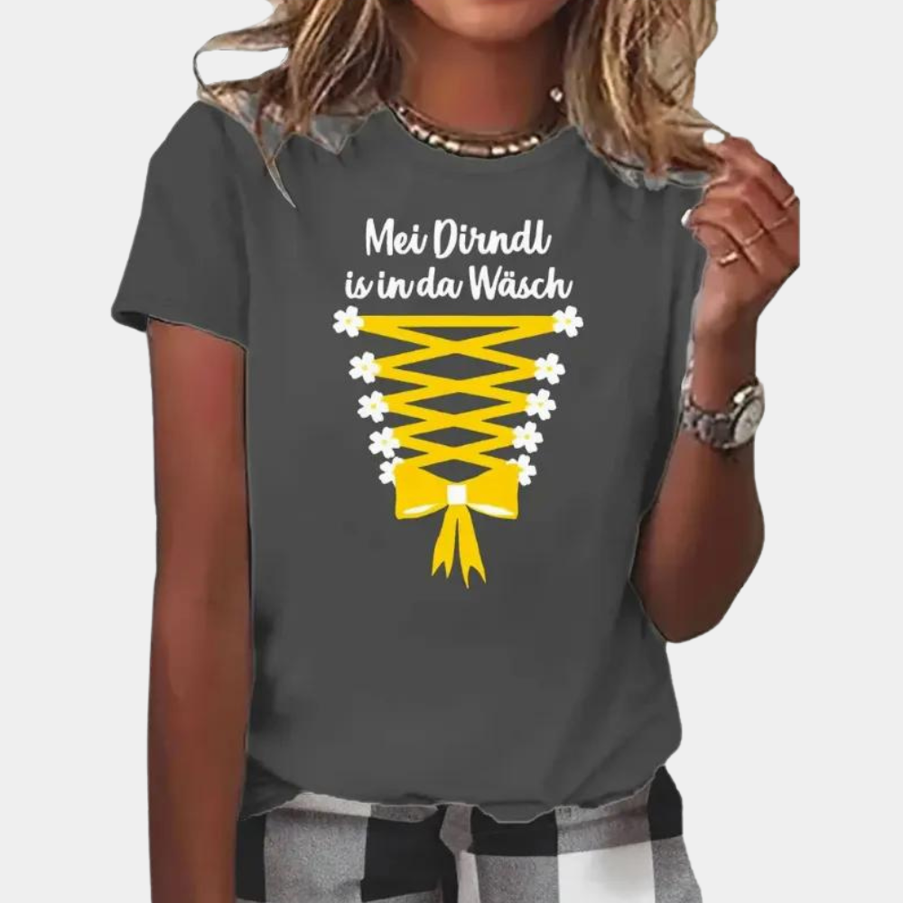 Gala - Oktoberfest Dames T-Shirt met Dirndl ontwerp