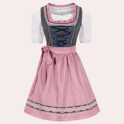 Marceline - Stijlvolle Oktoberfest Jurk met Open Schouders