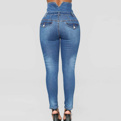 Nola - Dames Hoge Taille Skinny Broek