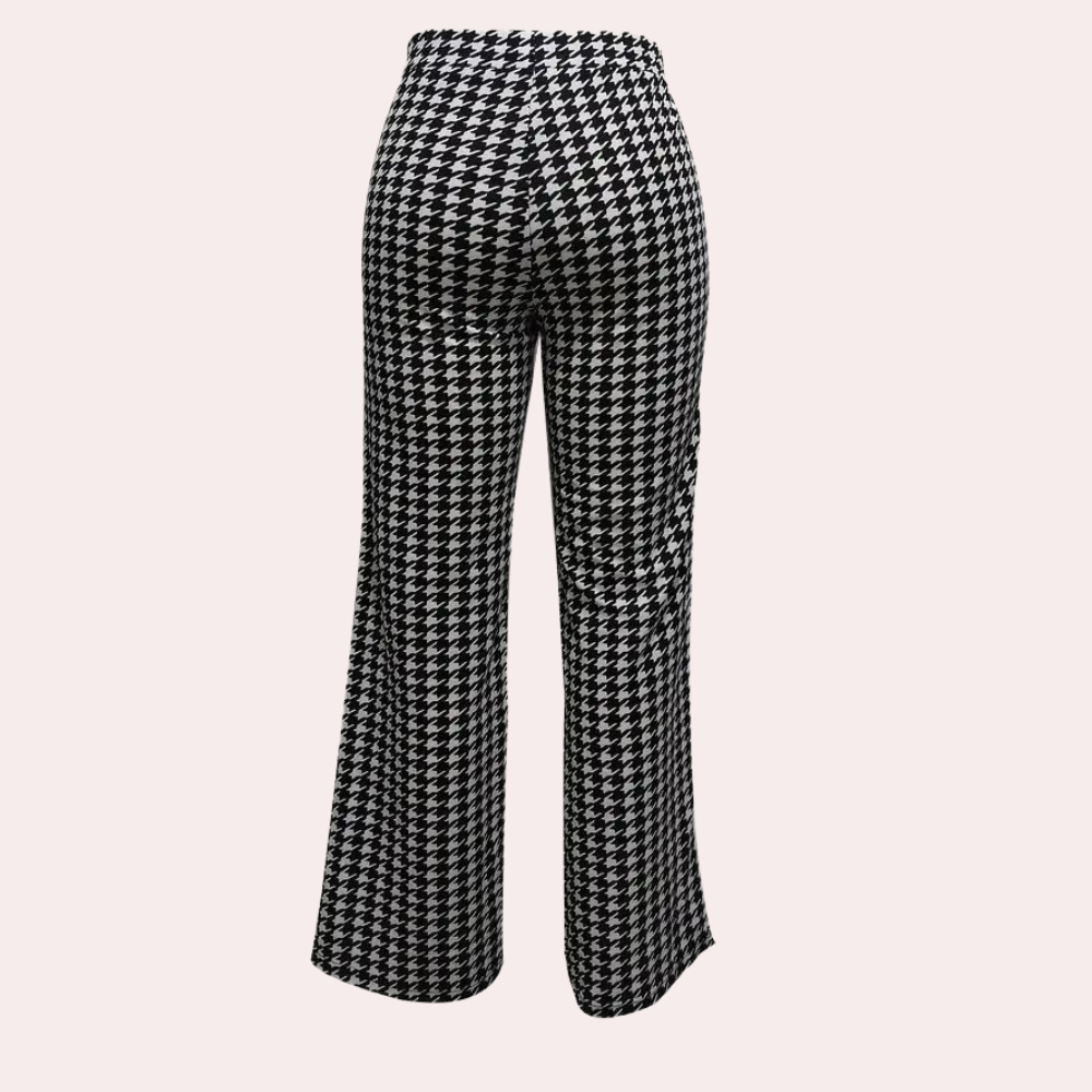 Zahara - Casual houndstooth broek voor dames