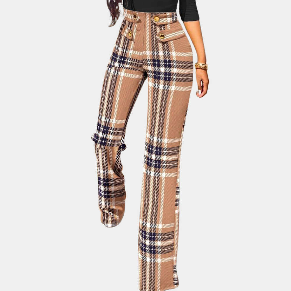 Zahara - Casual houndstooth broek voor dames