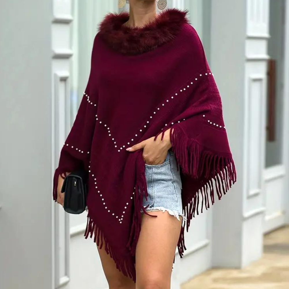 Eftychia - Veelzijdige Elegante Poncho voor Dames