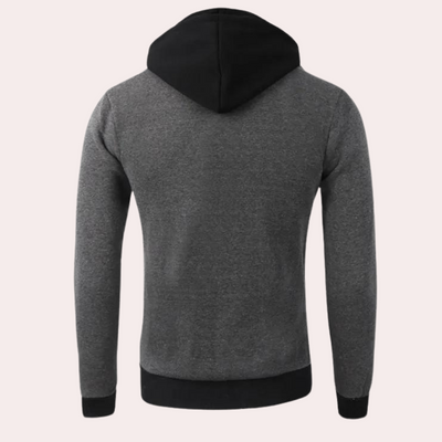 Gaspar - Trendy sportieve herenhoodie met rits