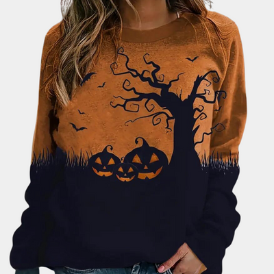 Elza - Modieus halloween sweatshirt voor dames