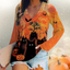 Rella - Modieus Halloween dames T-shirt met Kat opdruk