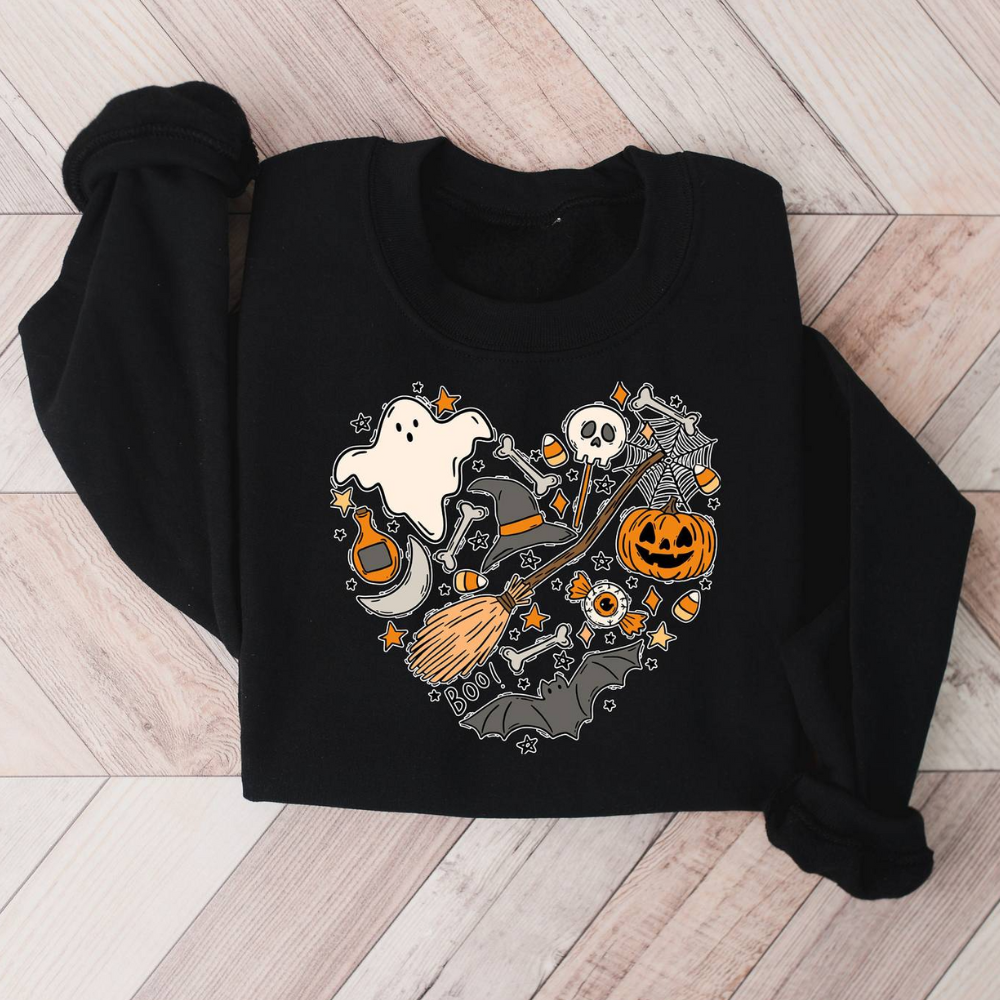 Emese – Stijlvol Relaxed Halloween Sweatshirt voor Vrouwen