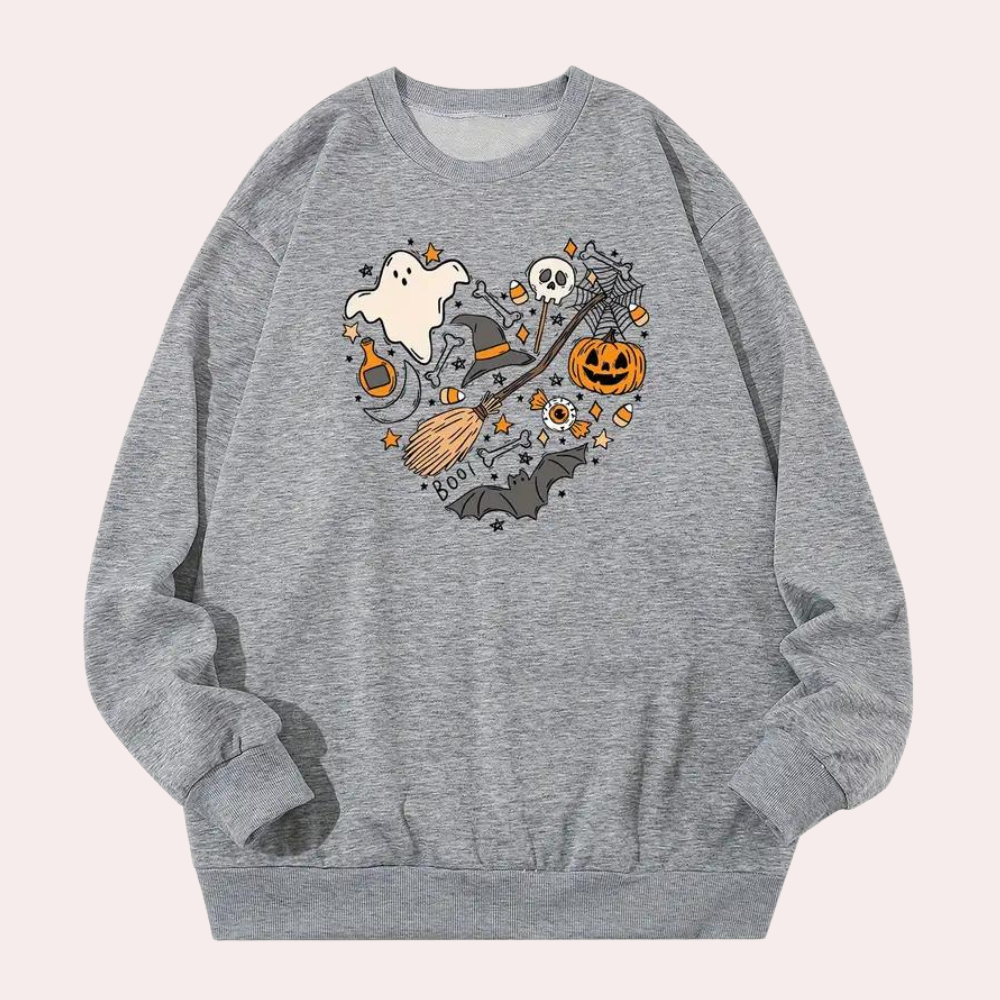 Emese – Stijlvol Relaxed Halloween Sweatshirt voor Vrouwen