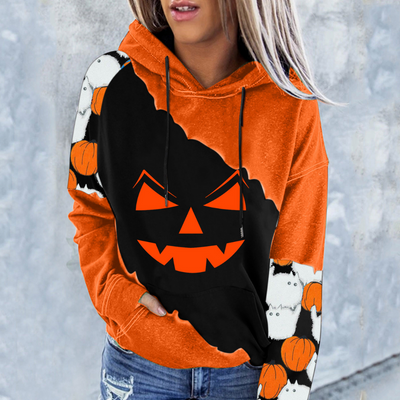 Elizabet - Halloween dames sweatshirt met stijlvolle print