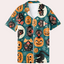 Joaquin - Casual Herenshirt met Vrolijk Halloween Cartoon