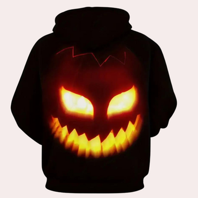 Marton - Herencomfortabele Halloween Pumpkin Hoodie