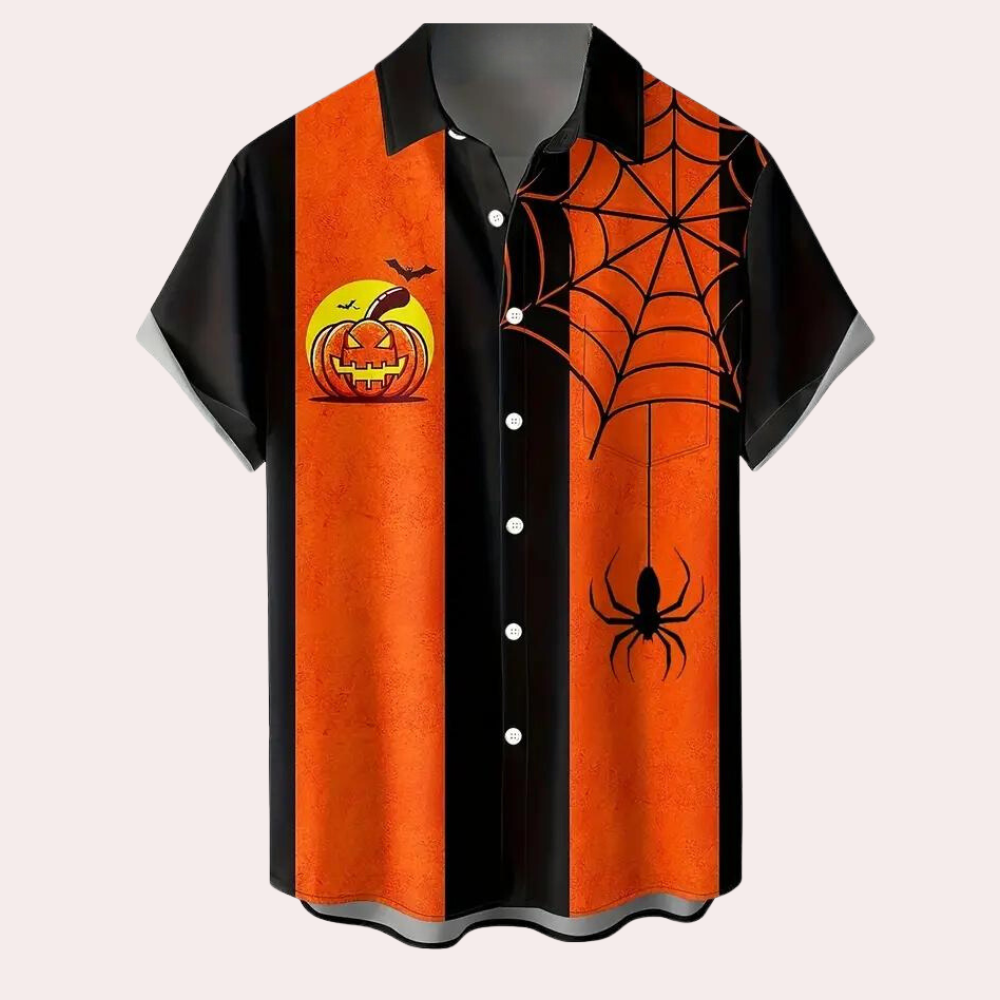 Nemet - Stijlvol Herenshirt met Halloween Motieven