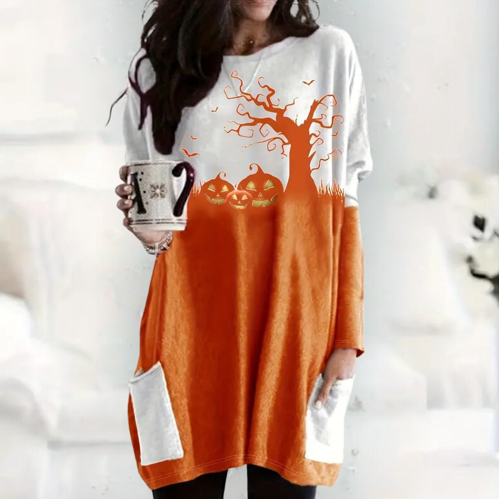 Nikolett - Spooky Halloween Sweatshirt voor dames