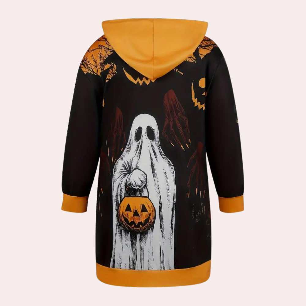 Cili - Trendy Halloween Jurk met Kap voor dames