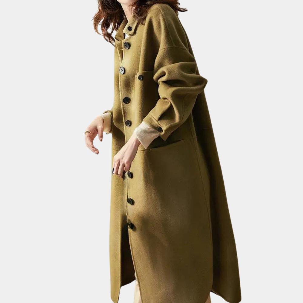 SIBYLLA - Tijdloze Lange Trenchcoat voor Dames