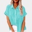 Blauwe zomer blouse voor dames