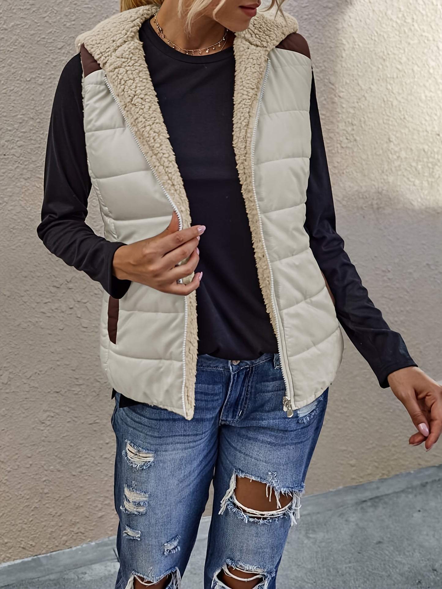 [TEST] Ageeth - Fleece Omkeerbare Vest